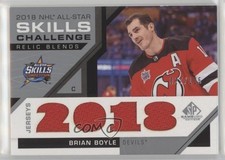 2018 Upper Deck SP Game Used All-Star Skills Relic Blends 27/125 Brian Boyle y9k