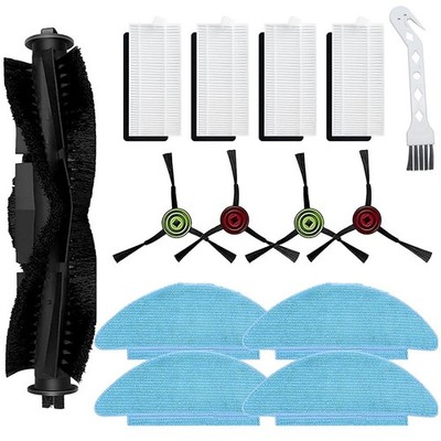 For Tikom Lubluelu Laresar Robot Vacuum Cleaner Main Roller&Brush&Filter&Mop Pad