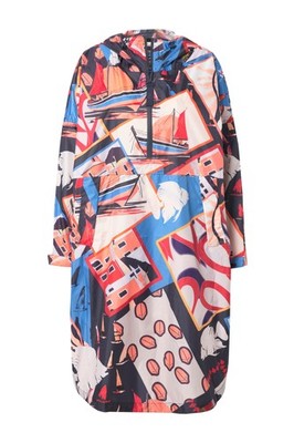 Laurasøn Damen Funktions Regencape Unisex Print Kapuze 836293