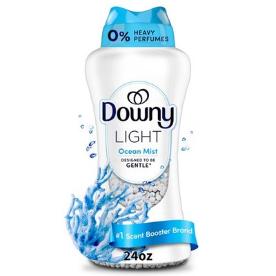 Downy Light Laundry Scent Booster Beads, Ocean Mist Scent, 24 OZ, InWash Fabr...