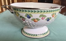 Villeroy & Boch - altes Sch&uuml;sselsieb K&uuml;chensieb, Metall/Emaille