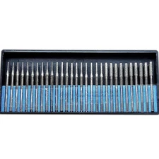 Drilax 30-Piece Lapidary Drill Bit Kit | Diamond-Coated for Jewelry, Crafts | 1/