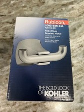 Kohler Rubicon Single Hook Robe Hook Brushed Nickel NEW