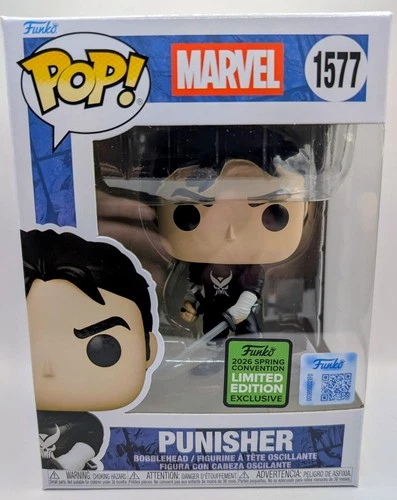Funko Pop! Marvel: PUNISHER #1577 ECCC 2026 Shared Exclusive + Protector