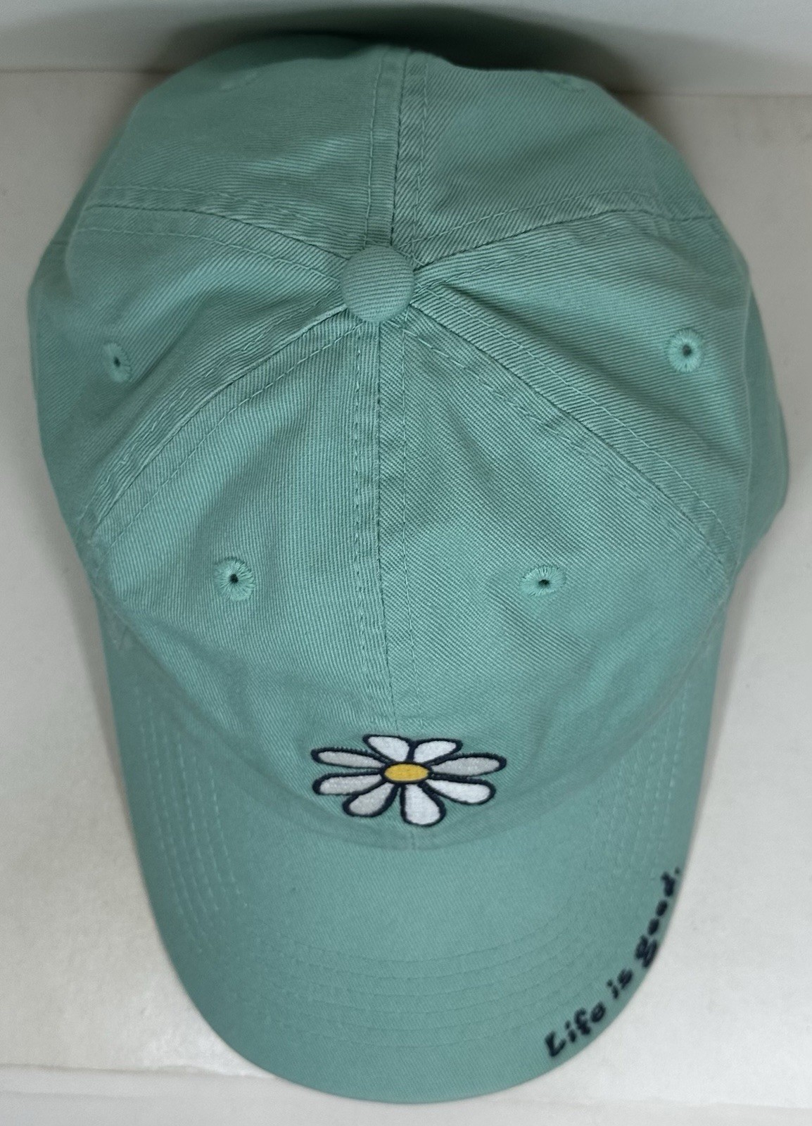 Life Is Good Hat Women’s Daisy Adjustable Cap Seafoam Green Flower image 6