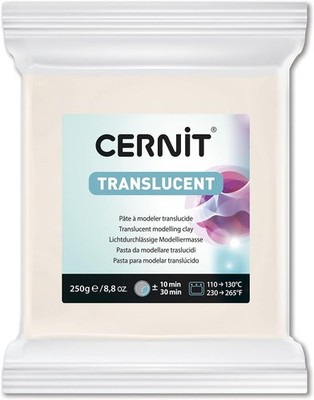 CERNIT CE0920250005C - Block Modelliermasse (Polymer) TRANSLUCENT, ofenhärtend, 