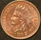 1902 Indian Head Penny - Lightly Circulated RB