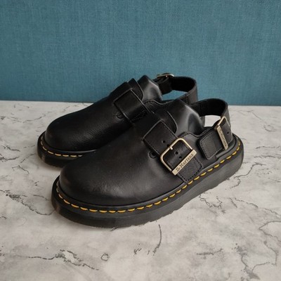 Dr Martens Jorge Made in England Leder Pantoletten. UK Größe 4. Leder schwarz