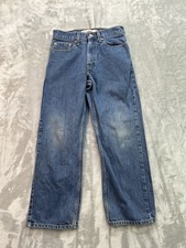 Vintage Levi's 569 Loose Straight Jeans Boys 14 REG 27x27 Blue Classic Y2K Baggy