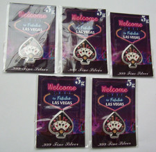 Las Vegas  _ 5 Gram .999 Silver Art _ 5 - Four Aces  _ 25 Grams of .999 Silver