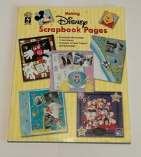 Making DISNEY SCRAPBOOK Pages Guidebook 40 Sheets 68 Sample Pages NEW