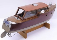 RARE Large Bassett Lowke Live Steam Model Boat Launch Ship Meths Fired