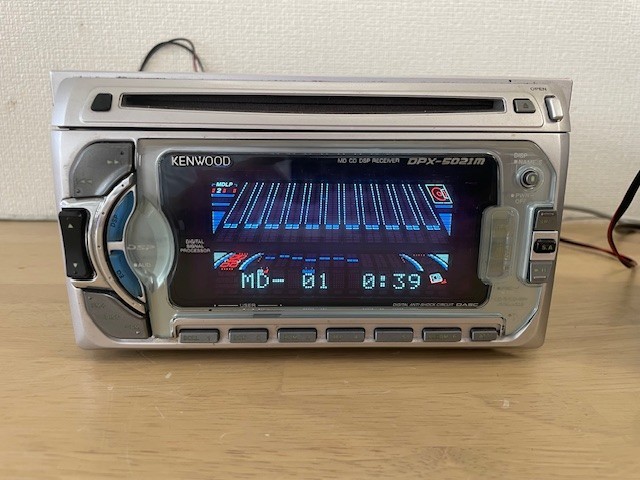 KENWOOD DPX-5021m カーオーディオ Kenwood DPX-5021M 2DIN Car Audio MD CD Player EQ 50W Working