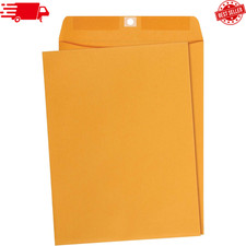 9x12 Kraft Clasp Envelopes 📄 Gummed Mailing 100 Pack Heavyweight