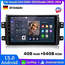 4+64GB 8-Core Android15 Autoradio Für Suzuki SX4 2006-2013 Fiat Sedici 2005-2014