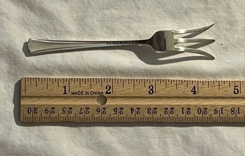 Vintage Gorham Greenbrier 1938 Sterling Silver 4 1/2 inch Demitasse/Pickle Fork
