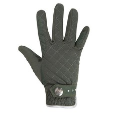 HKM Riding Gloves Glorenza Dark Green