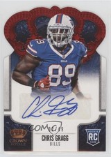 2013 Panini Crown Royale Retail Red Die-Cut Signatures /49 Chris Gragg Auto 11n6