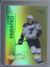 2023-24 Skybox Metal Universe PMG Gold 1/1 Colton Parayko #026 0fo5