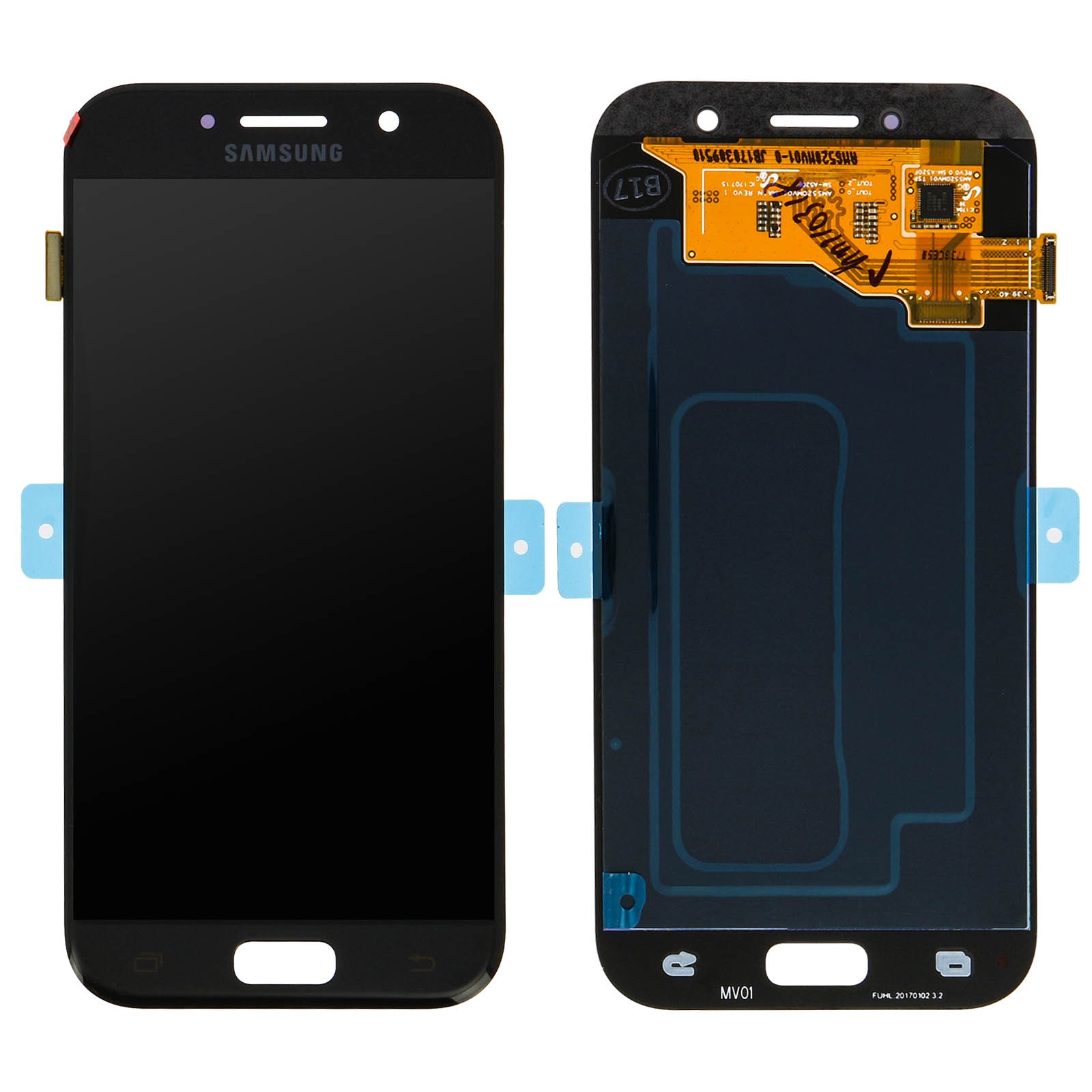 Écran LCD Samsung Galaxy A3 2017 Noir Châssis Assemblé Finition Premium