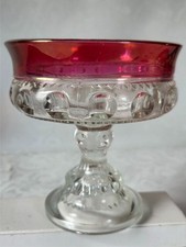 ANTIQUE CRANBERRY KINGS CROWN 5 1/4 in. TALL ...