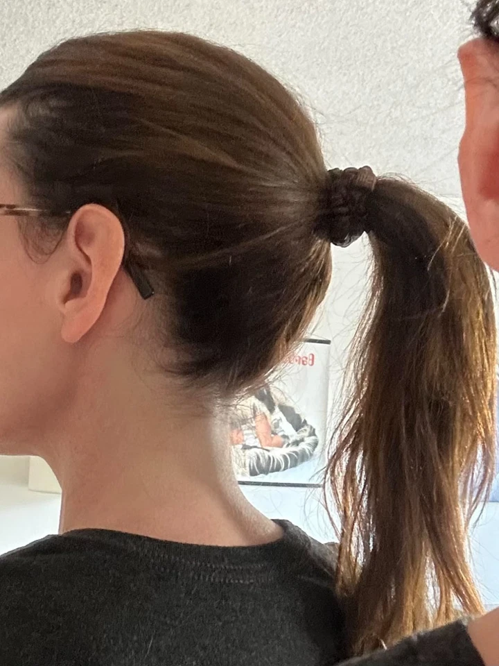 Juego de 4 Slip Seda Skinny Scrunchies Marrón Oscuro 100% Morera, Antiarrugas Foto 4 de 4