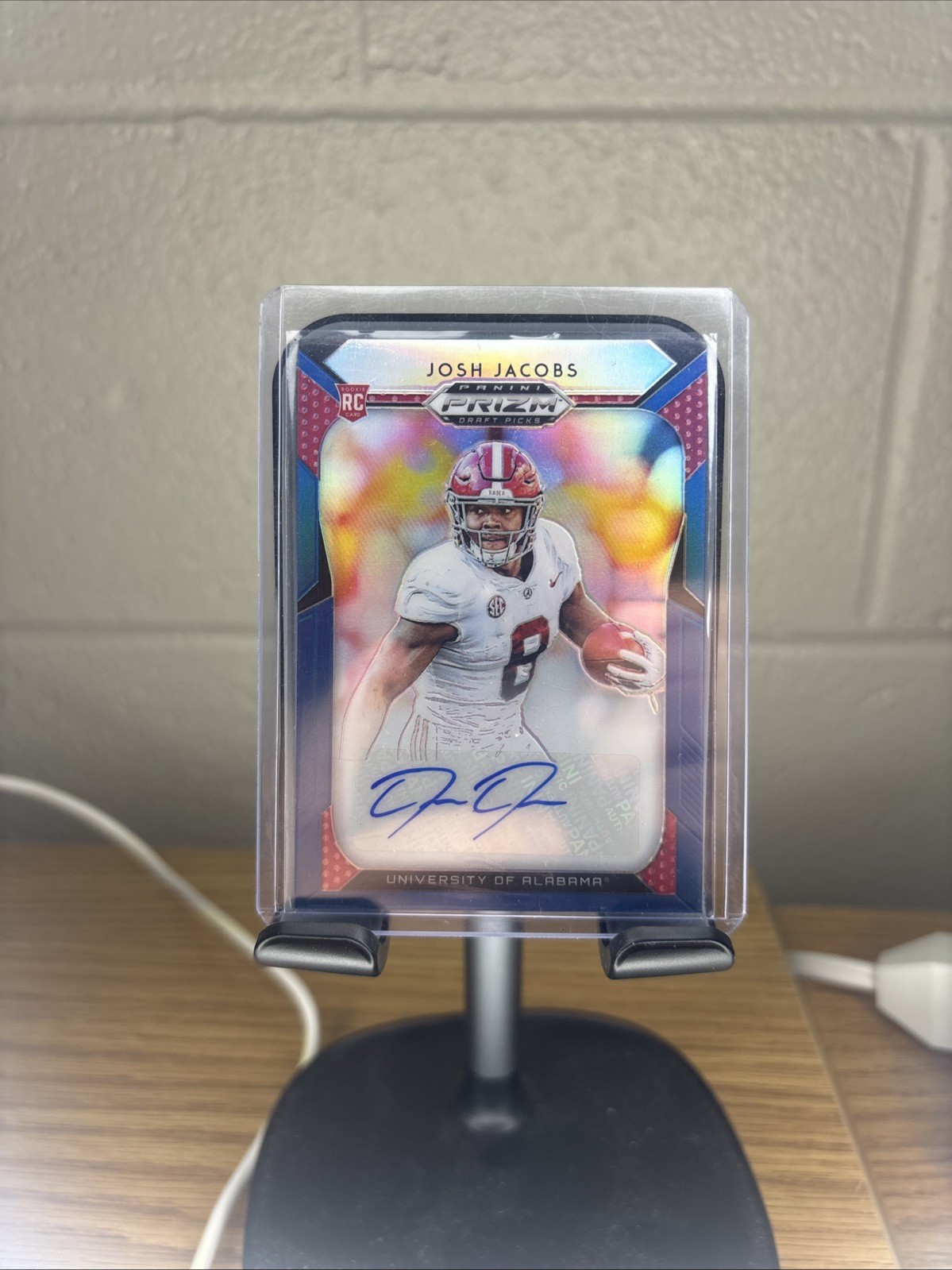 2019 Panini Prizm Draft Draft Picks Josh Jacobs #135 AUTO