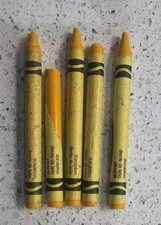 5 Dandelion Crayola Crayon Yellow Color RARE Discontinued Retired LOT