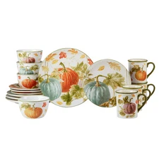 Certified International Autumn Havest 16-Piece Dinnerware Multicolor