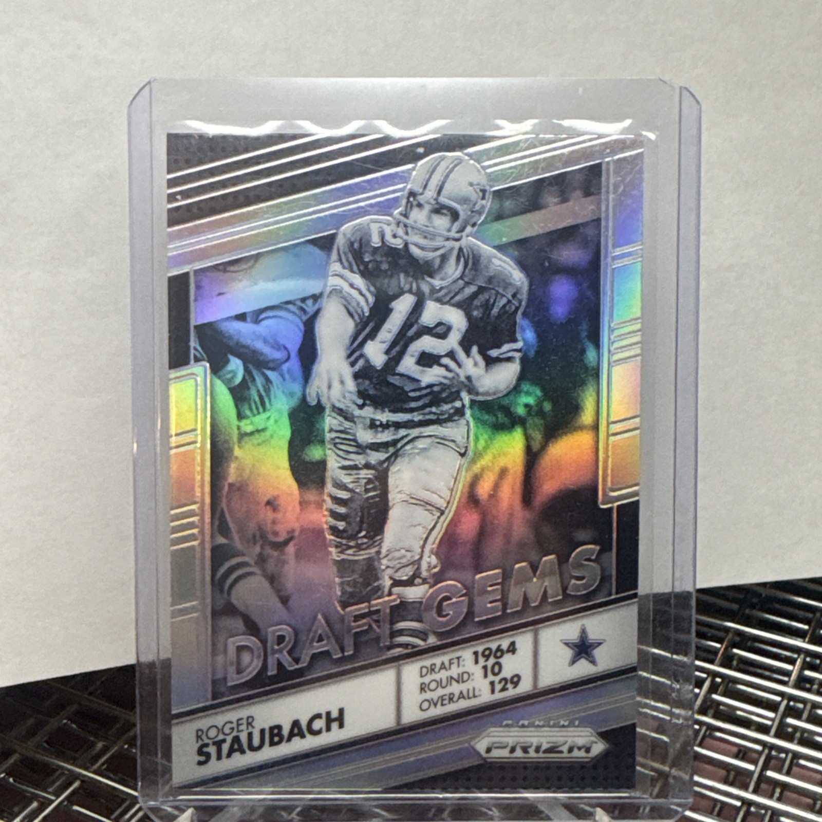 2016 Panini Prizm - Draft Gems Roger Staubach #8 Silver Prizm
