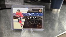 2019-20 SP Authentic Sign the Times Black Gold Inscription Dylan Strome AUTO /49