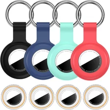4 Pack for Airtag Holder Waterproof Case for Air Tags with Keychain,Shockproof G