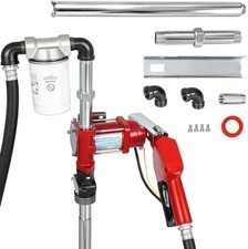 15GPM 12V Fuel Transfer Pump DC Gasoline with Auto Nozzle for Gas Diesel