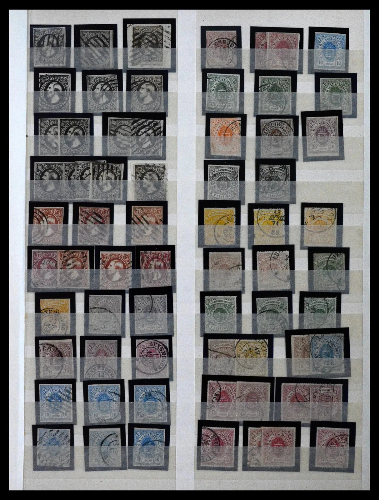 LUXEMBOURG 1852-1937 MH Used Valuable Premium w/ Overprints Stamp Collection