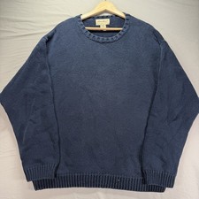 Vintage Eddie Bauer Knit Sweater Mens Large Grandpa Cottage Cabin Cotton 90s
