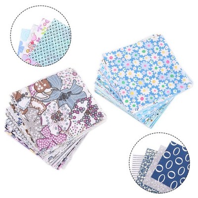 100 Stck. Zum Selbermachen Handwerk Nähen Quadrat Blumen Baumwollstoff Patchwork Tuch 10*10 cm