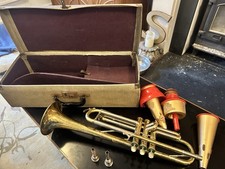 Vintage Selmer, London Trumpet In Original Case With 2 Mouth Pieces