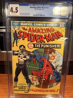 Marvel Comics Amazing Spider-Man #129 1st Appearance of Punisher Graded CGC 4.5.