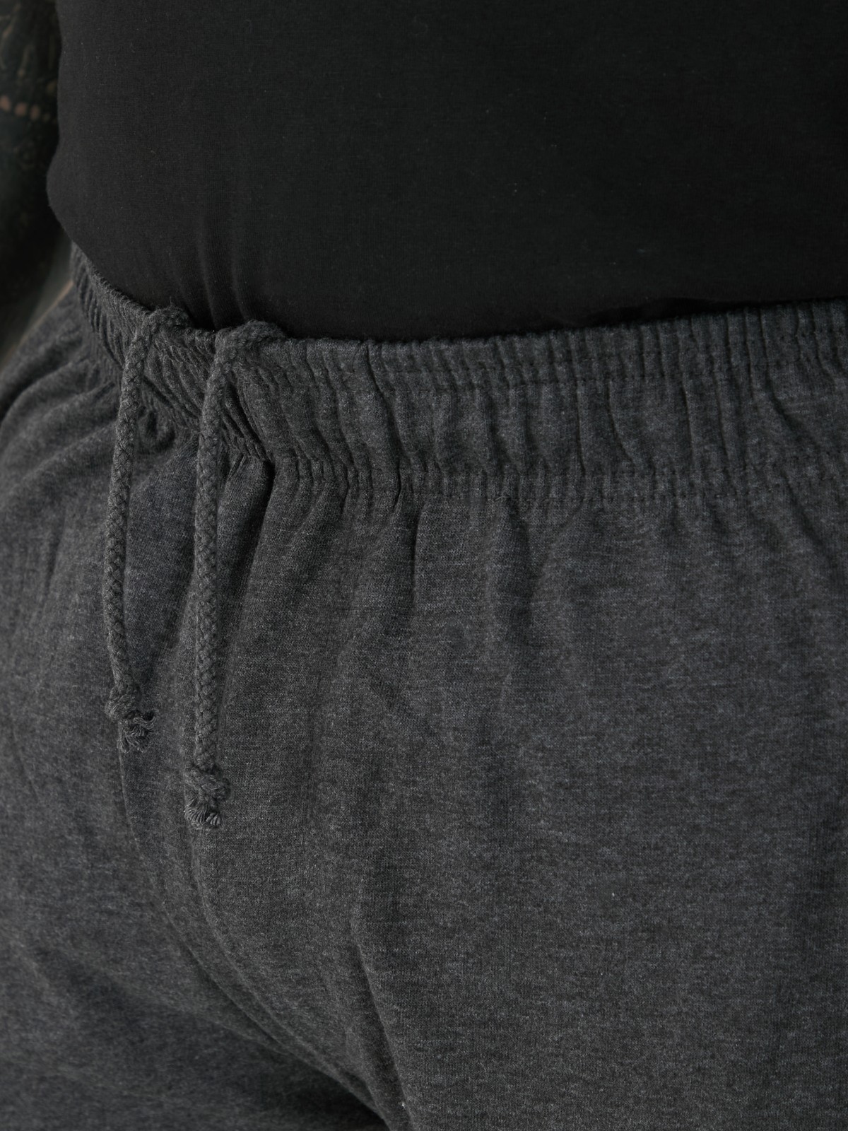 D555 Big Mens Grey Lightweight Fleece Jogging Bottom Open Hem 2XL-8XL (KS1420) image 6