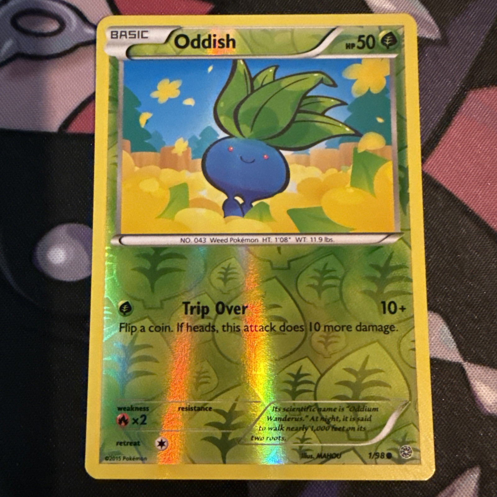 Pokémon TCG LP XY Ancient Origins Reverse Holo Oddish 1/98