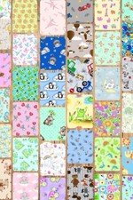 Children's A.E. Nathan Flannel - 1/2 Yard Cuts - 10 Prints- Fabric Bundle