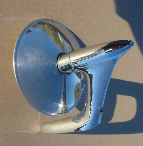 1955 Chrysler & Imperial RH Mirror 1607967  1956 DeSoto + Mounting Bracket M871