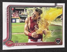 2025 Topps Series 2  TJ Friedl Golden Mirror SSP #525 Reds