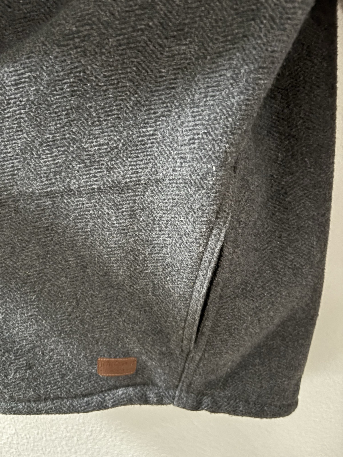 JACHS New York Fully Lined Wool Blend Shirt Jacket, Grey, Size MEDIUM EUC image 6