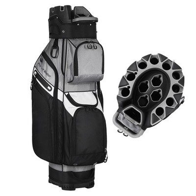 Golf Cart Bag Molded Lock Top Golf Bag w/14-Way Full Length Dividers 11  Pockets