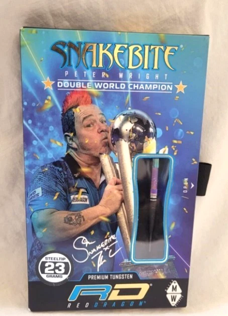 Dardos: Red Dragon Premium Tungsteno Peter Wright Snakebite 23g Juego de diseño profesional Foto 3 de 4