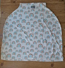 Baby Girls Rainbow Breastfeeding Car seat Cover Excellent Condition Itzy Ritzy