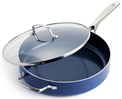 #ad #ad Sartén honda 5QT con tapa cerámica antiadherente sin PFAS apta horno y lavavaj $70.99