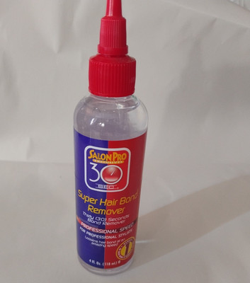 Salon Pro 30 Sec Super Hair Bond Remover Oil CLEAR PROFESSIONAL SPEED 4 Fl. Oz.
