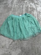 Disney Little Mermaid Mint Tulle Skirt Girls Size 8 by Hanna Andersson Layer EUC